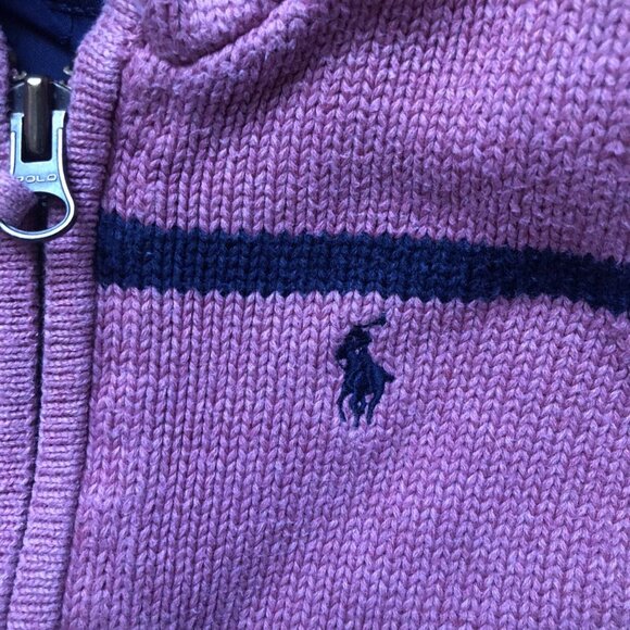 Ralph Lauren Polo 18M Zip Up Cardigan Sweater - Picture 2 of 6